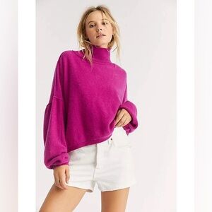 Free People cashmere turtleneck sweater